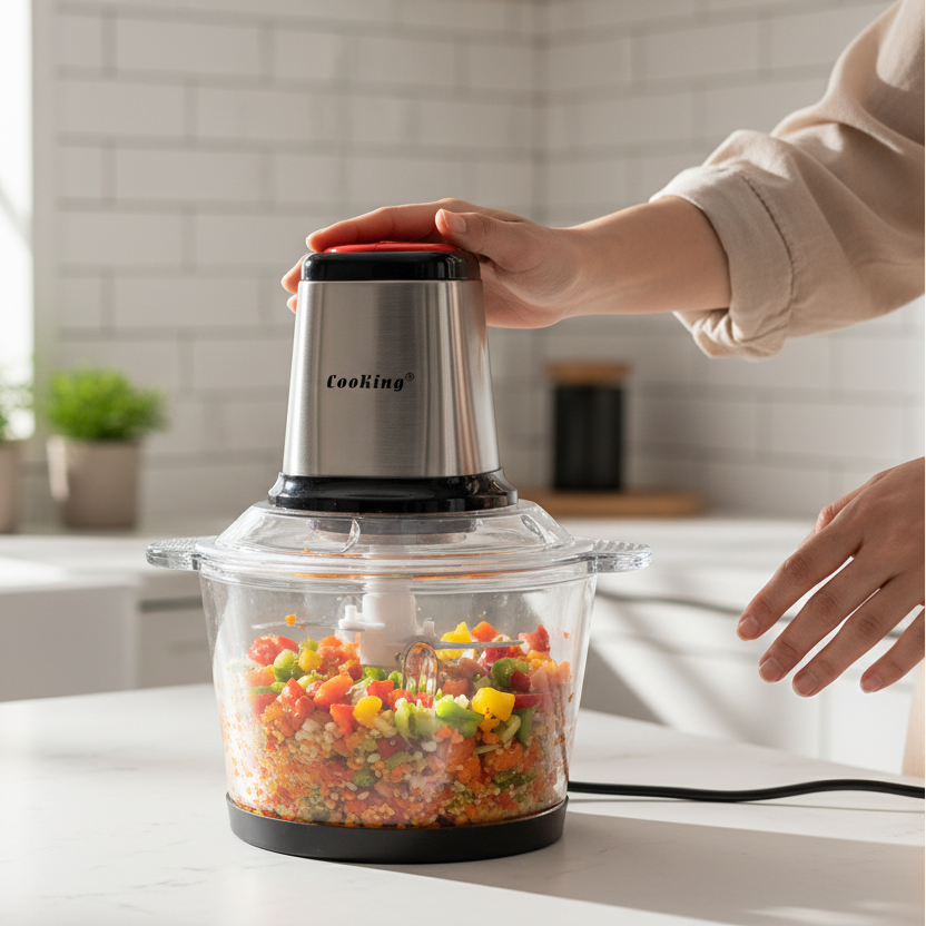 Cooking Meat Grinder Lifestyle Photo