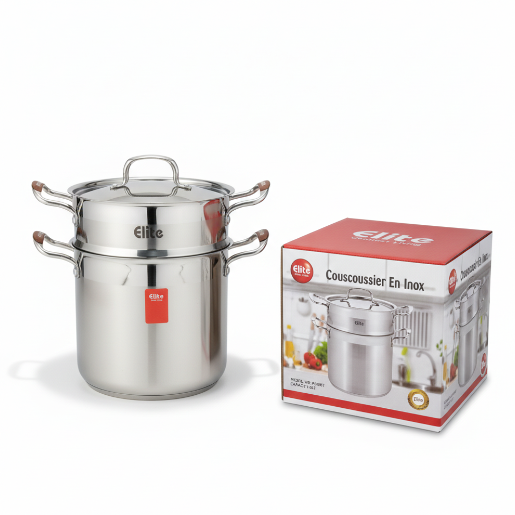 Elite Couscous Pot with Packaging