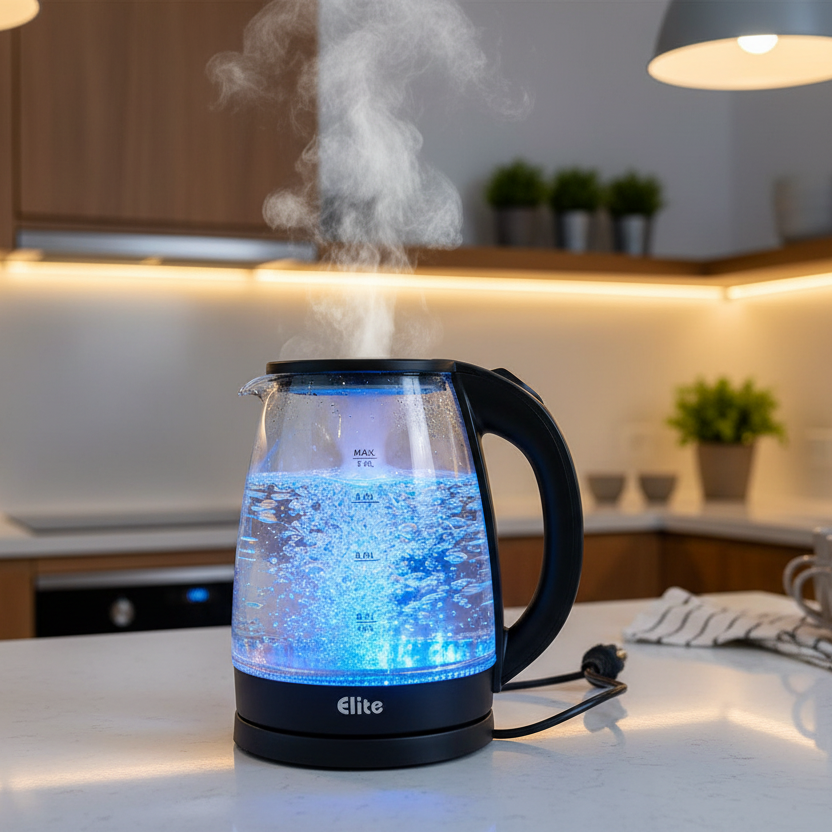 Elite Glass Kettle Lifestyle Photo