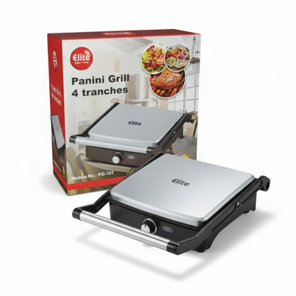 Elite Panini Grill Angled View