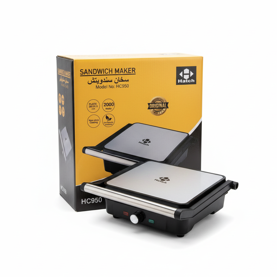 Hatch sandwich maker with packaging