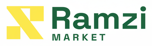 Ramzi Market Logo - White Background